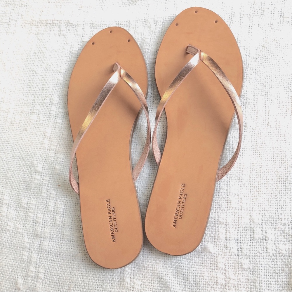 Rose gold sandals